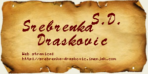 Srebrenka Drašković vizit kartica